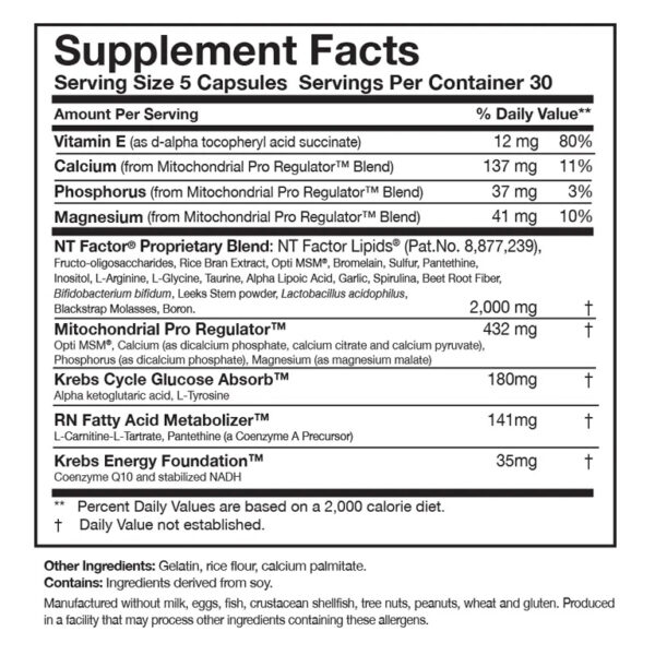 Researched Nutritionals ATP Fuel – 150 Capsules - Image 2