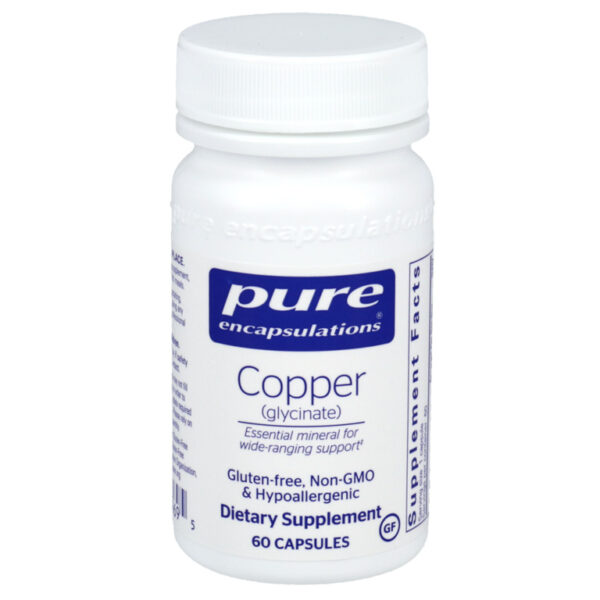 Pure Encapsulations Copper Glycinate – 60 Capsules