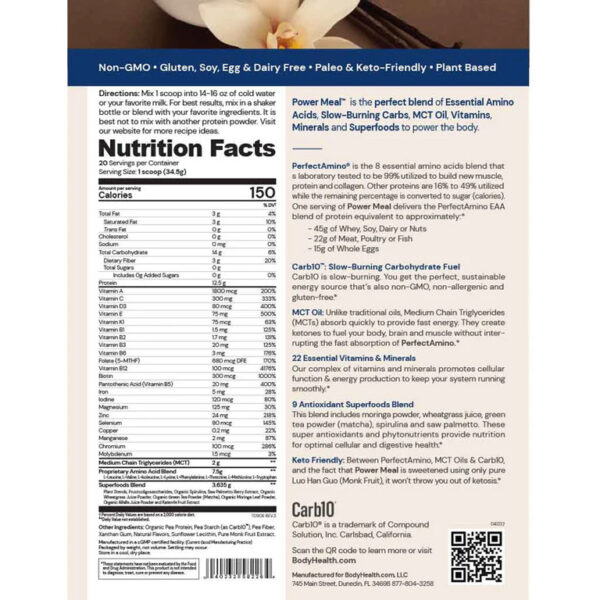 BodyHealth Vanilla – 32OZ - Image 2