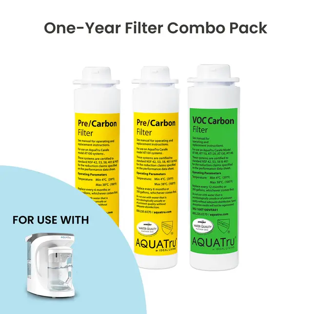 Aquatru Carafe 1 year filter value pack