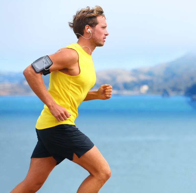 Pain Management Evaluation - Healthy joints man running regenerative medicine