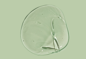 Clear topical DMSO gel texture representing dimethyl sulfoxide for pain relief, skin regeneration, and inflammation support